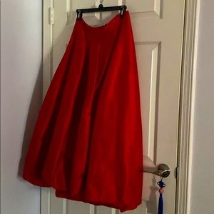 Red long formal skirt ♥️